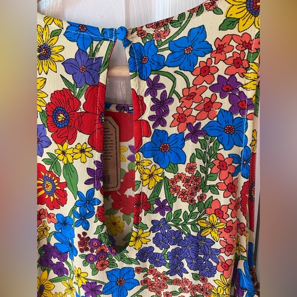 🆕 natural life Katie Colorful Floral Boho Cottagecore Sleeveless Maxi Dress M - Picture 7 of 10